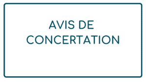 Avis de concertation